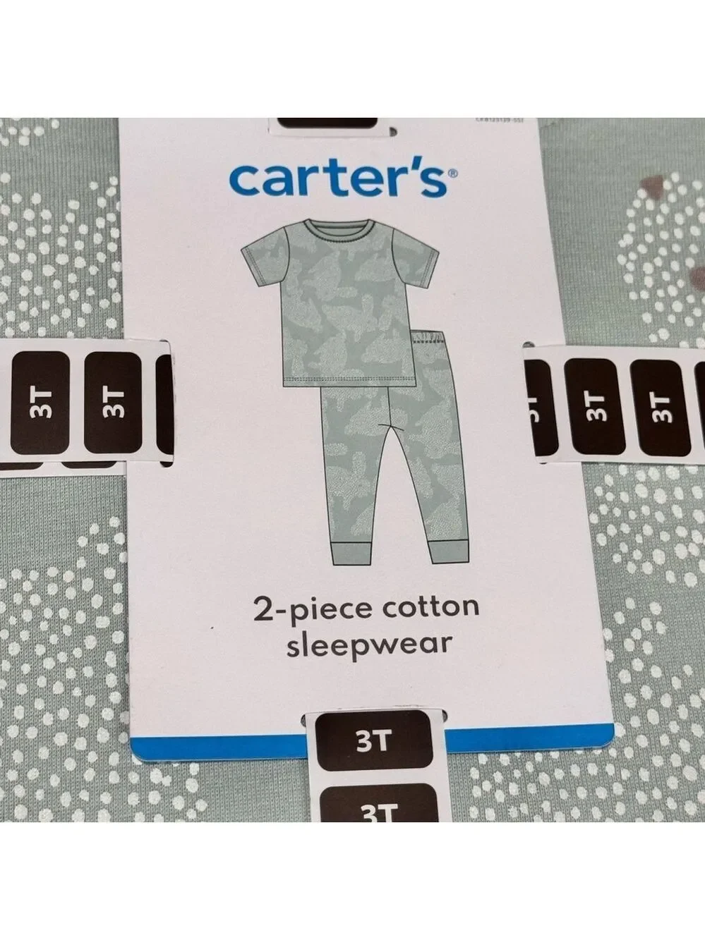 Carter's Sage Green Sleepwear Set - Size 3T